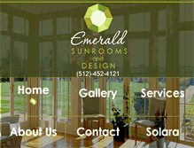 Tablet Screenshot of emeraldsunrooms.com
